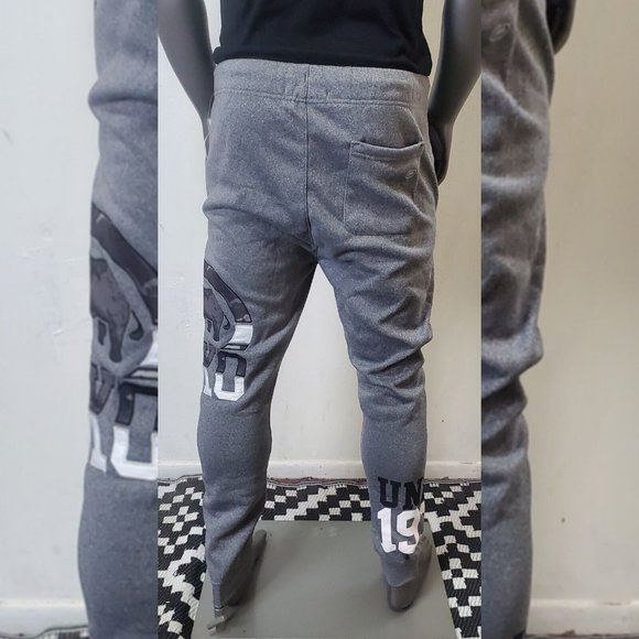 ECKO UNLTD FLEECE JOGGER PANT MEN'S WITH POCKET GREY SIZE L EMBROIDERED LOGO - Picture 6 of 8